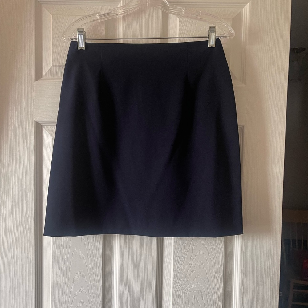 Elegant Navy Women's Knee Length Skirt